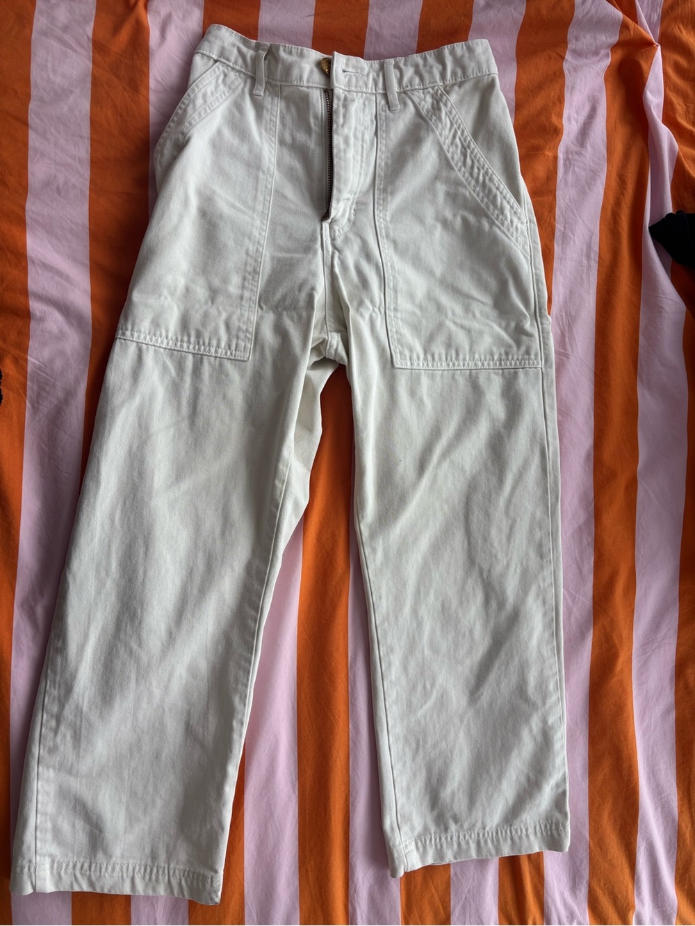Big Bud Press - White Work Pants - xs Petite